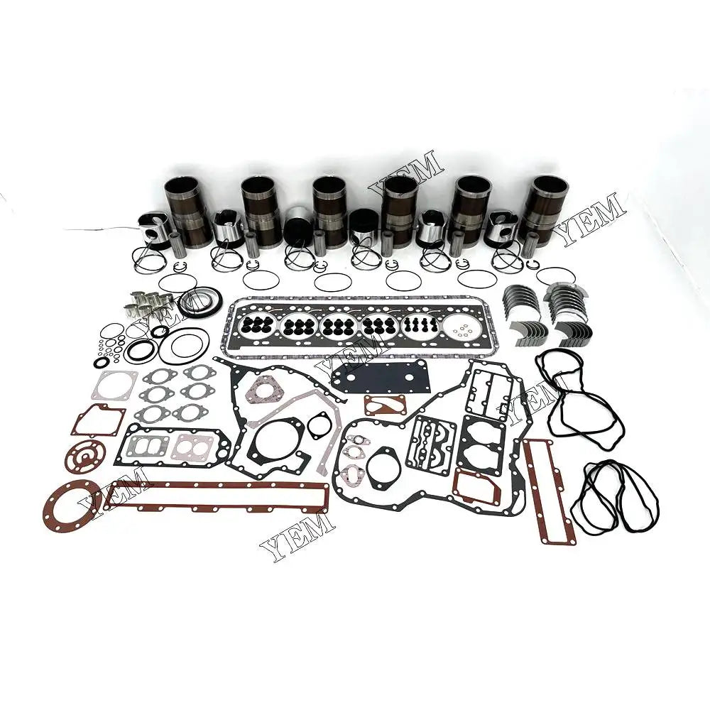 Free Shipping QSL9 Overhaul Gasket Kit With Cylinder Gaskets Piston Rings Liner Bearings For Cummins engine Parts YEMPARTS