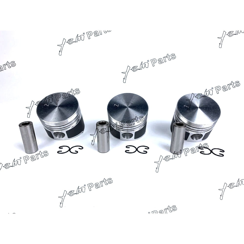 YEM Engine Parts Piston Set Oversize 72mm (+0.50mm) For Kubota D850 x3 PCS Engine Parts For Kubota