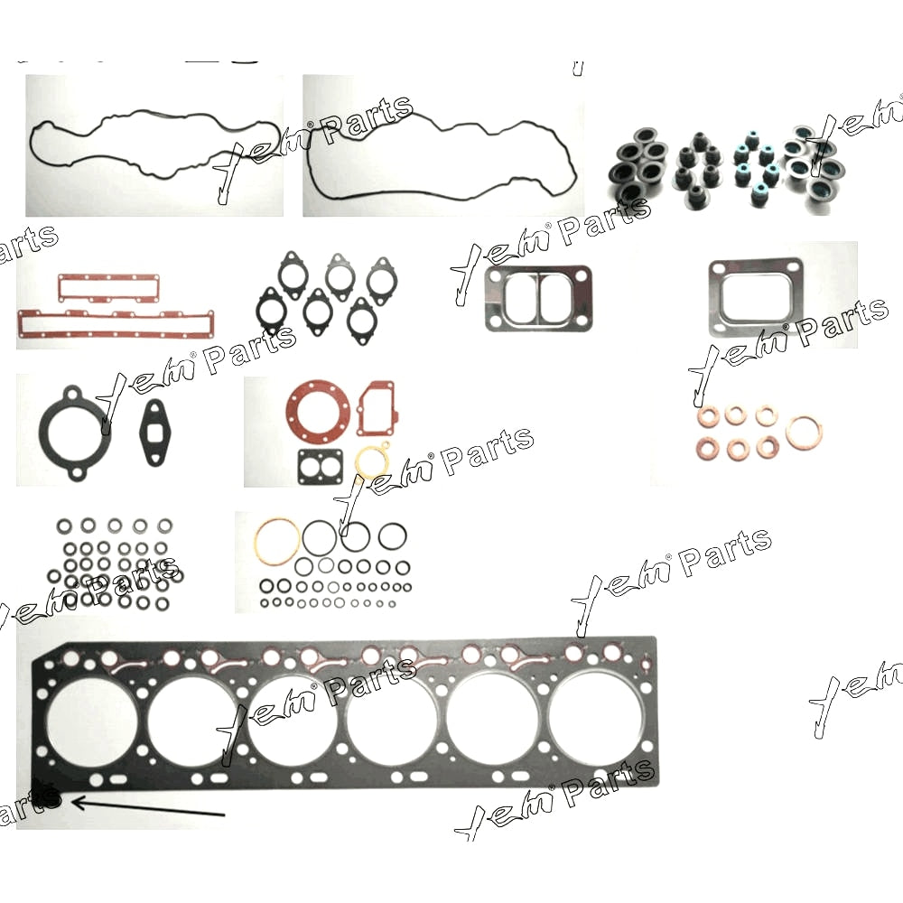 YEM Engine Parts Engine Lower Full Gasket Kit Set 4089759 For Cummins ISC/ISL 6L Diesel For Cummins