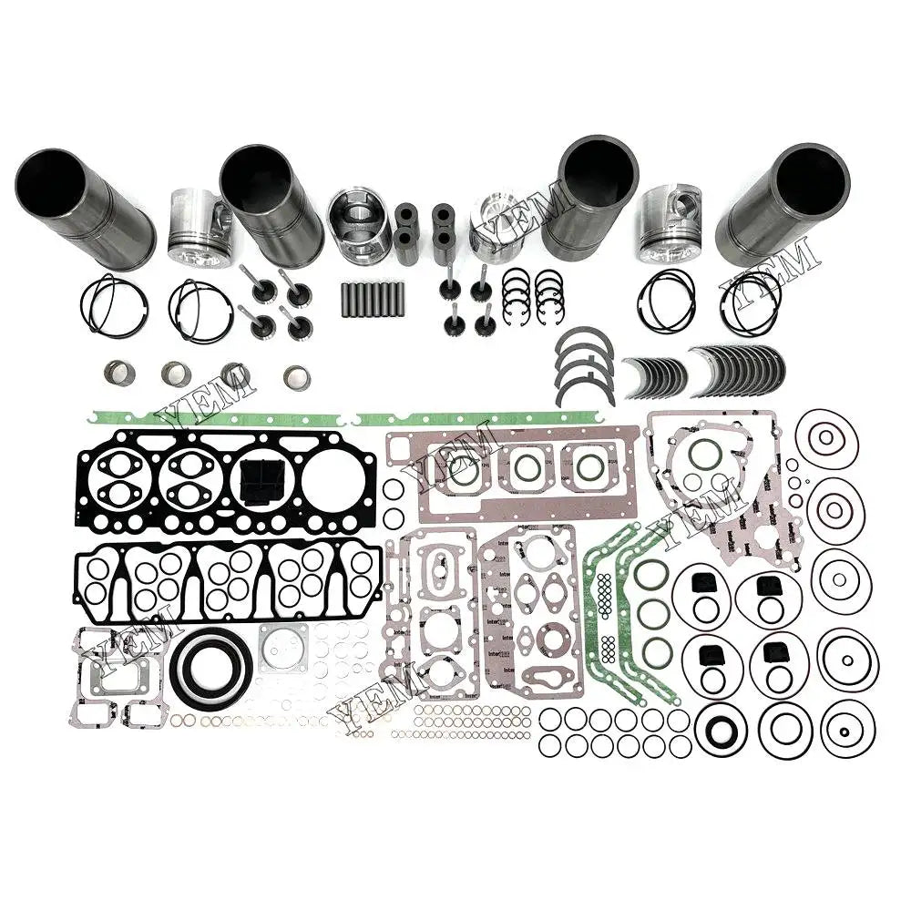 4X High performanceEngine Overhaul Rebuild Kit With Gasket Bearing Valve Set For Volvo D5A-T Engine YEMPARTS