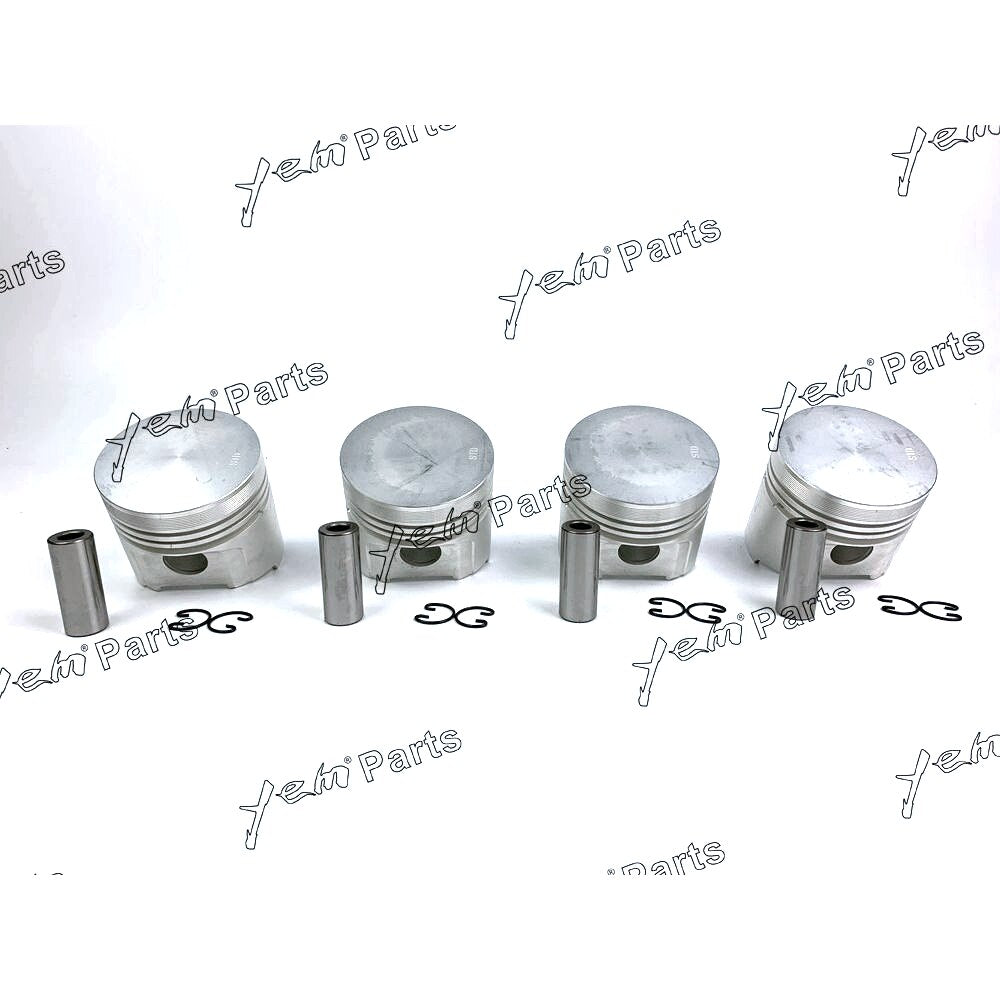 YEM Engine Parts Pistons Set STD 85mm For Kubota V1902 x4 PCS Engine Parts For Kubota