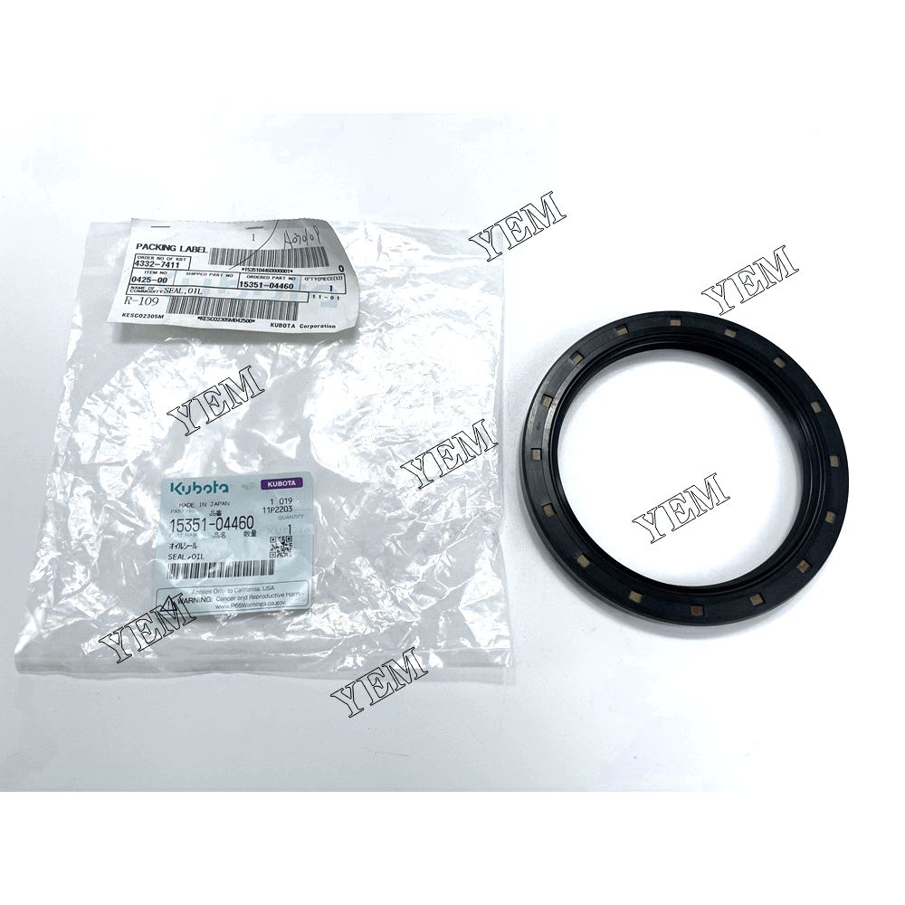 YEM Crankshaft Rear Oil Seal 15351-04460 Kubota excavator diesel engine YEMPARTS