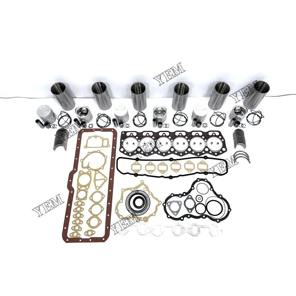 For Mitsubishi excavator engine 6DR5 Engine Overhaul Rebuild Kit With Gasket Set Engine Valves Main Connrod Bearing YEMPARTS