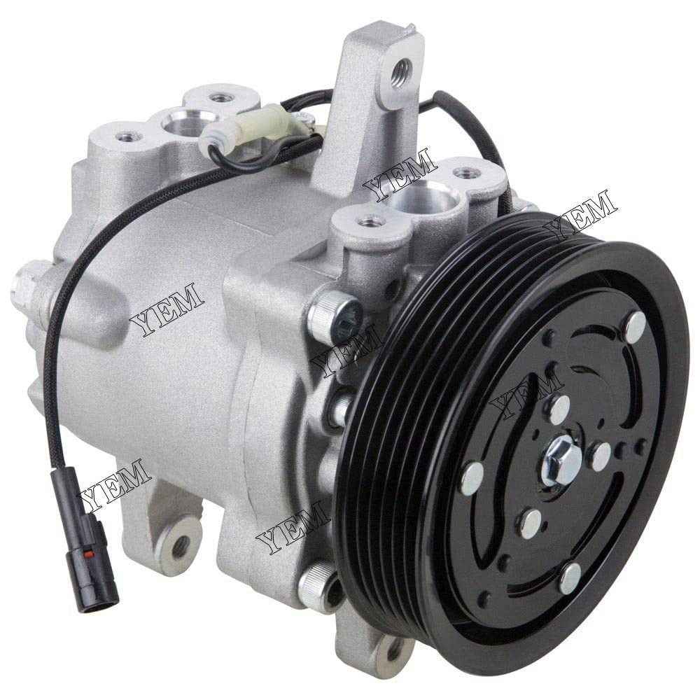 YEM Engine Parts SVO7E 6PK Air AC Compressor 3P999-00620 447280-3080 For Kubota M135GX GXDTC M126 For Kubota