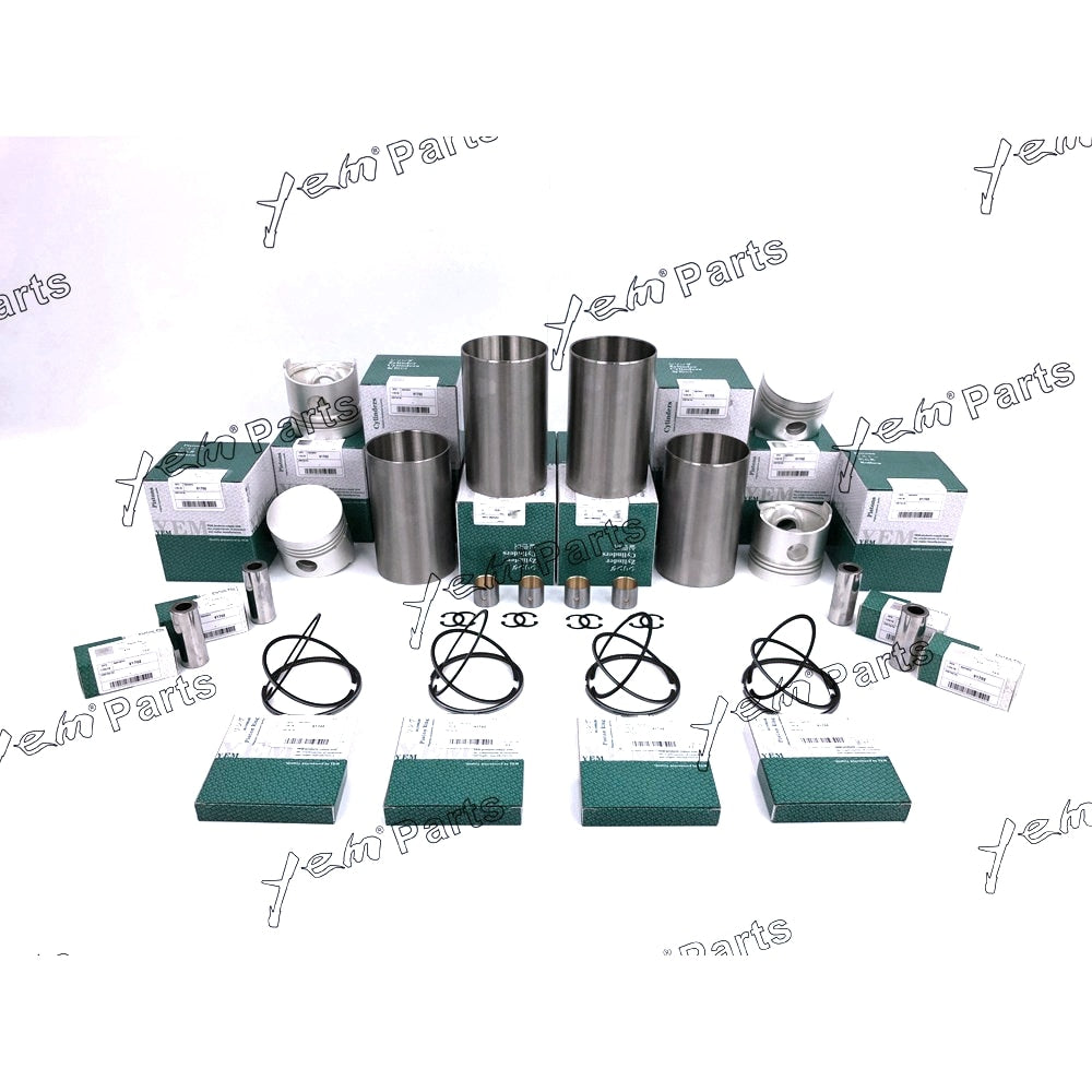 YEM Engine Parts Liner Kit Set STD For Kubota V1702 (Liner+Piston+Piston Ring+Pin Bush x4 ) Engine Parts For Kubota