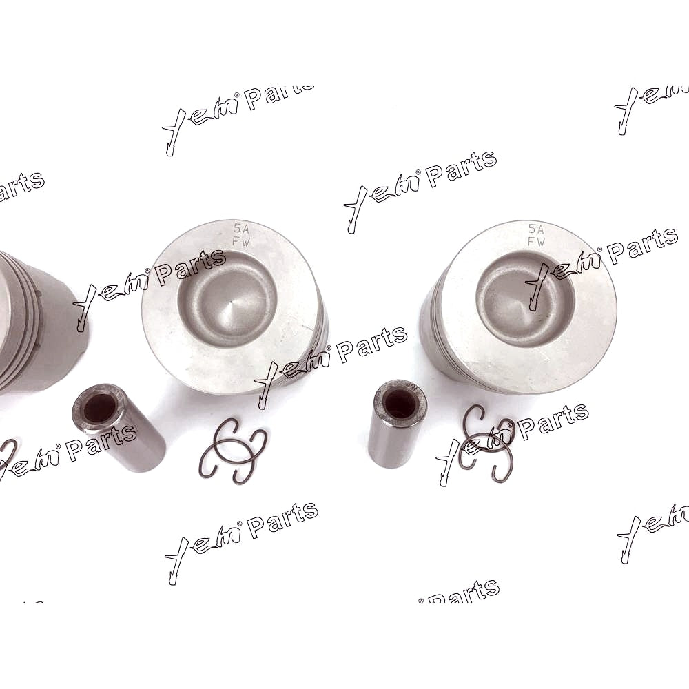 YEM Engine Parts Piston Set Oversize 85mm (+0.50mm) For Kubota D1402 x3 PCS Engine Parts For Kubota