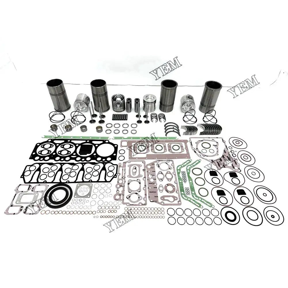 4X High performanceOverhaul Rebuild Kit With Gasket Set Bearing-Valve Train For Volvo D5A-T Engine YEMPARTS