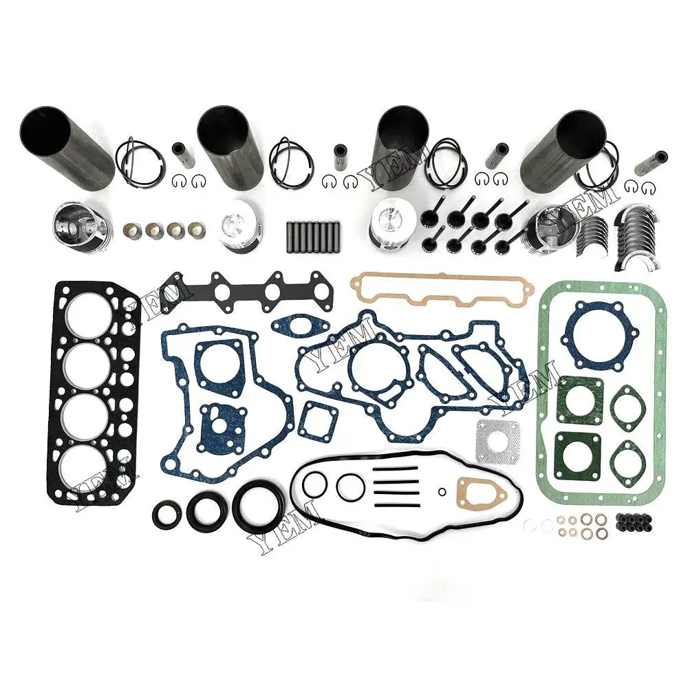 4X High performanceEngine Overhaul Rebuild Kit With Gasket Bearing Valve Set For Mitsubishi K4E-DI Engine YEMPARTS