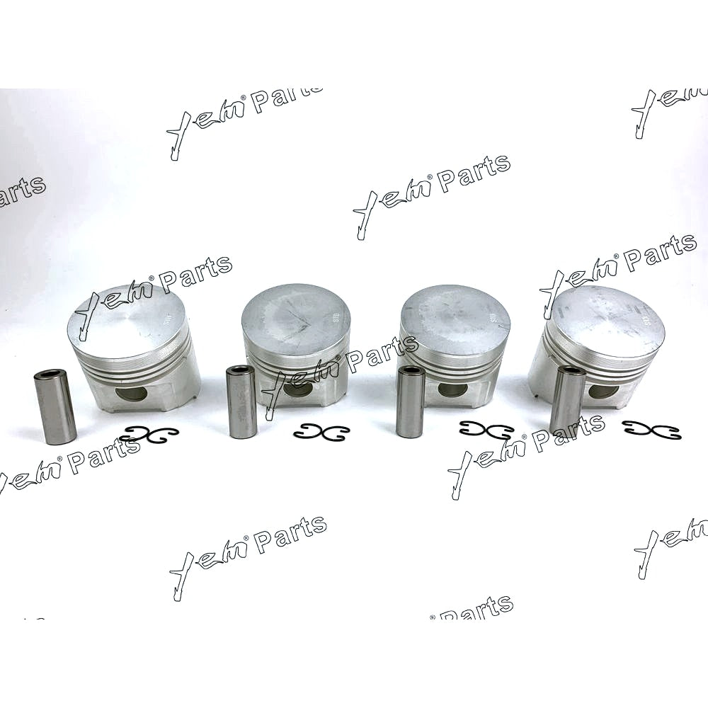 YEM Engine Parts Pistons Set STD 85mm For Kubota V1902 x4 PCS Engine Parts For Kubota