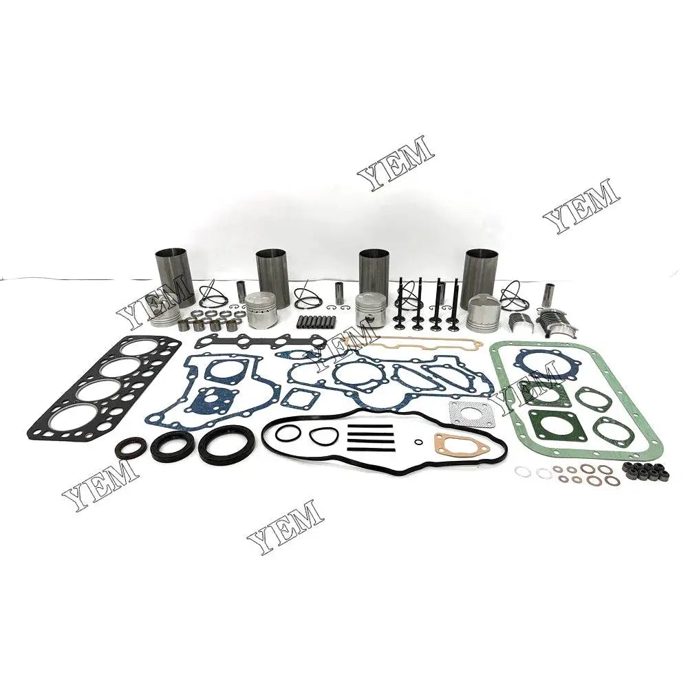 4X High performanceOverhaul Rebuild Kit With Gasket Set Bearing-Valve Train For Mitsubishi K4E-IDI Engine YEMPARTS