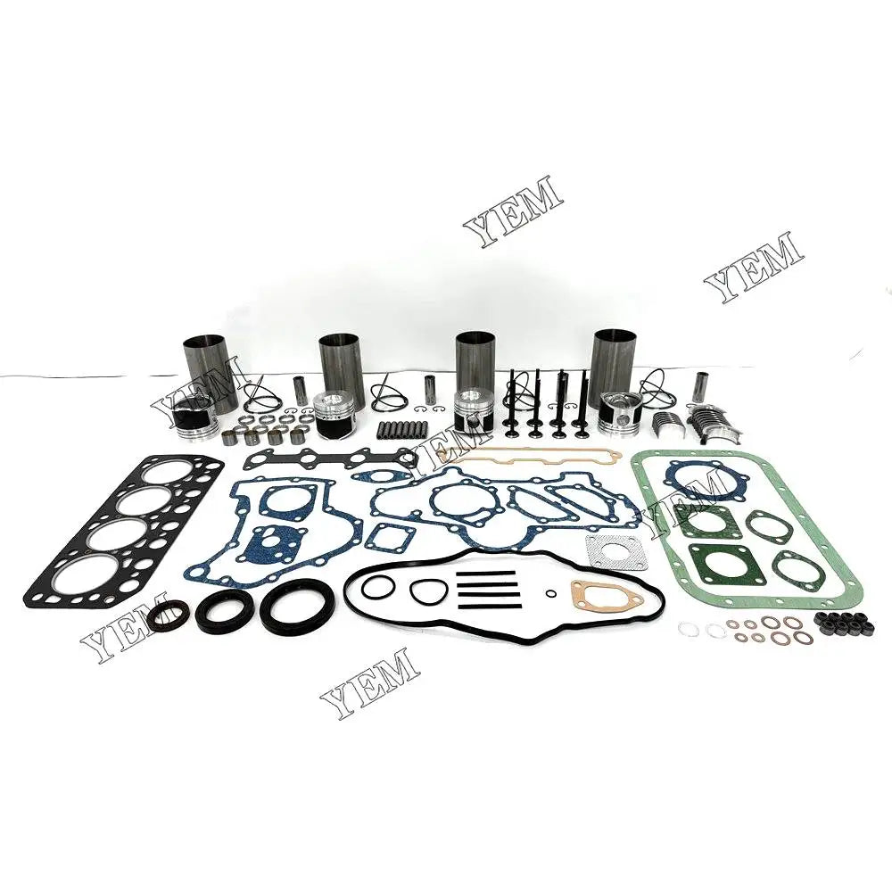 4X High performanceOverhaul Rebuild Kit With Gasket Set Bearing-Valve Train For Mitsubishi K4E-DI Engine YEMPARTS