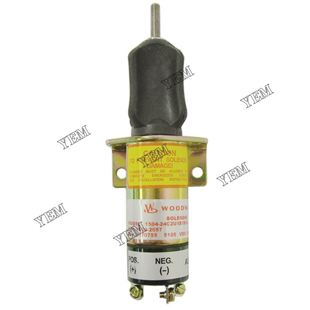 YEM Engine Parts Fuel Shutoff Solenoid Valve 1504-24C2U1B1S1A 1500-2057 24V DC For Other