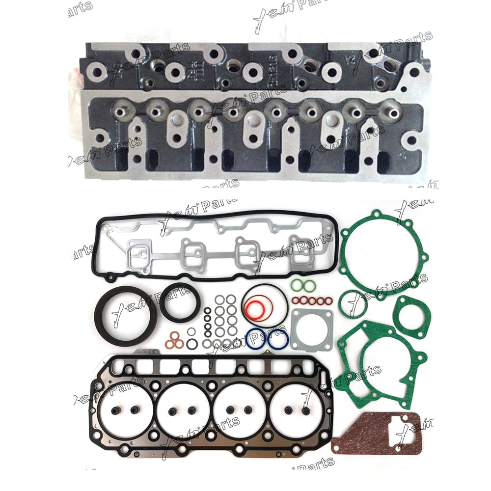 YEM Engine Parts For Yanmar 4TNE98 4D98LE Engine Complete Cylinder Head & Gasket Kit For Yanmar