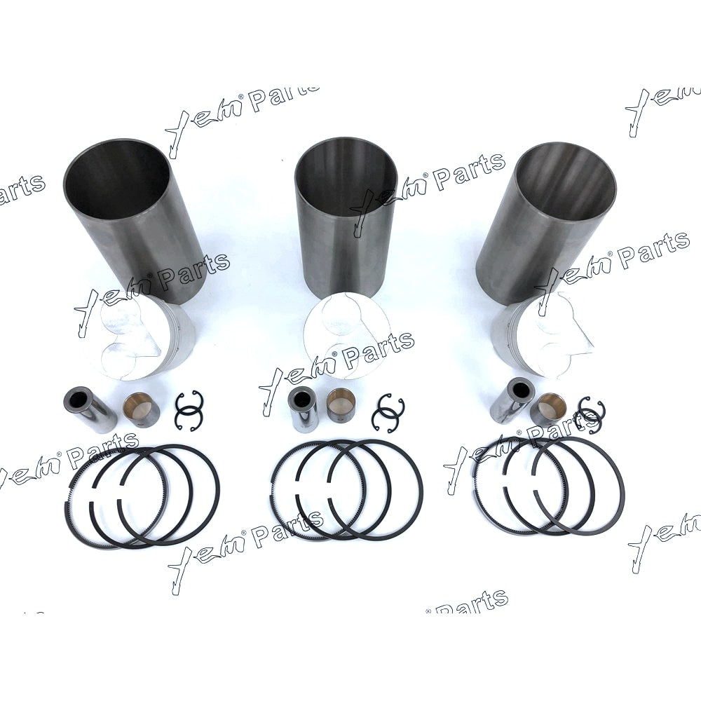 YEM Engine Parts Liner Piston Kit Set STD For Kubota D1403 (Liner x3 + Piston x3 + Ring x3) Engine Parts For Kubota