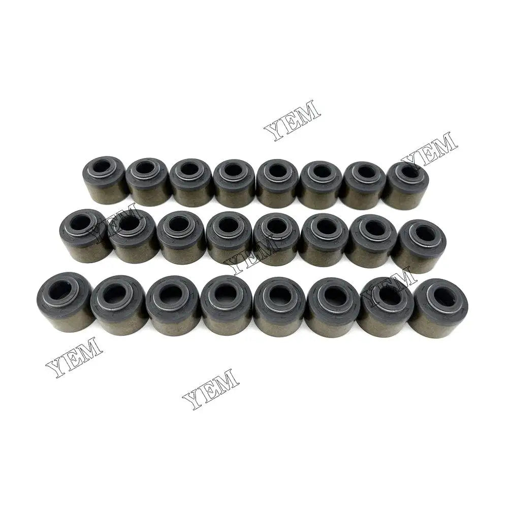 24X High performanceValve Oil Seal For Mitsubishi S6B3 Engine YEMPARTS