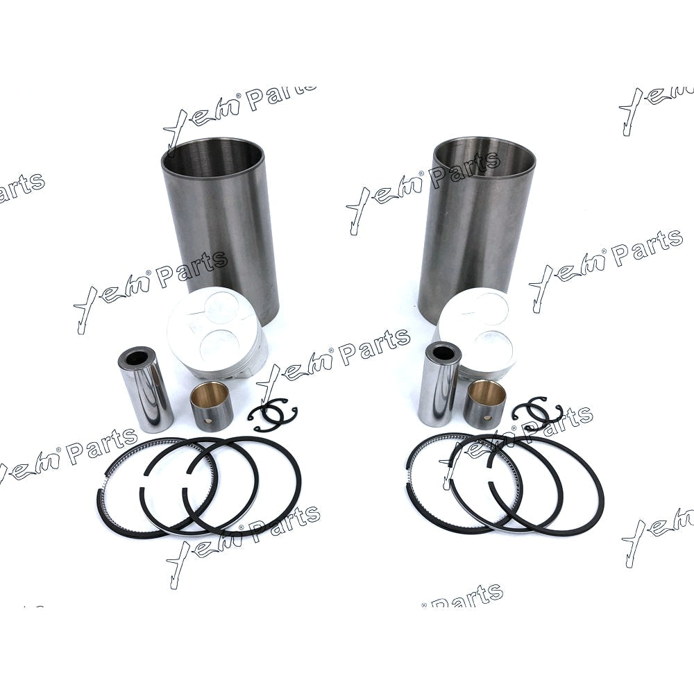 YEM Engine Parts Liner Piston Kit Set STD For Kubota Z482 (Liner x 2 + Piston x 2 + Ring x 2) Engine Parts For Kubota