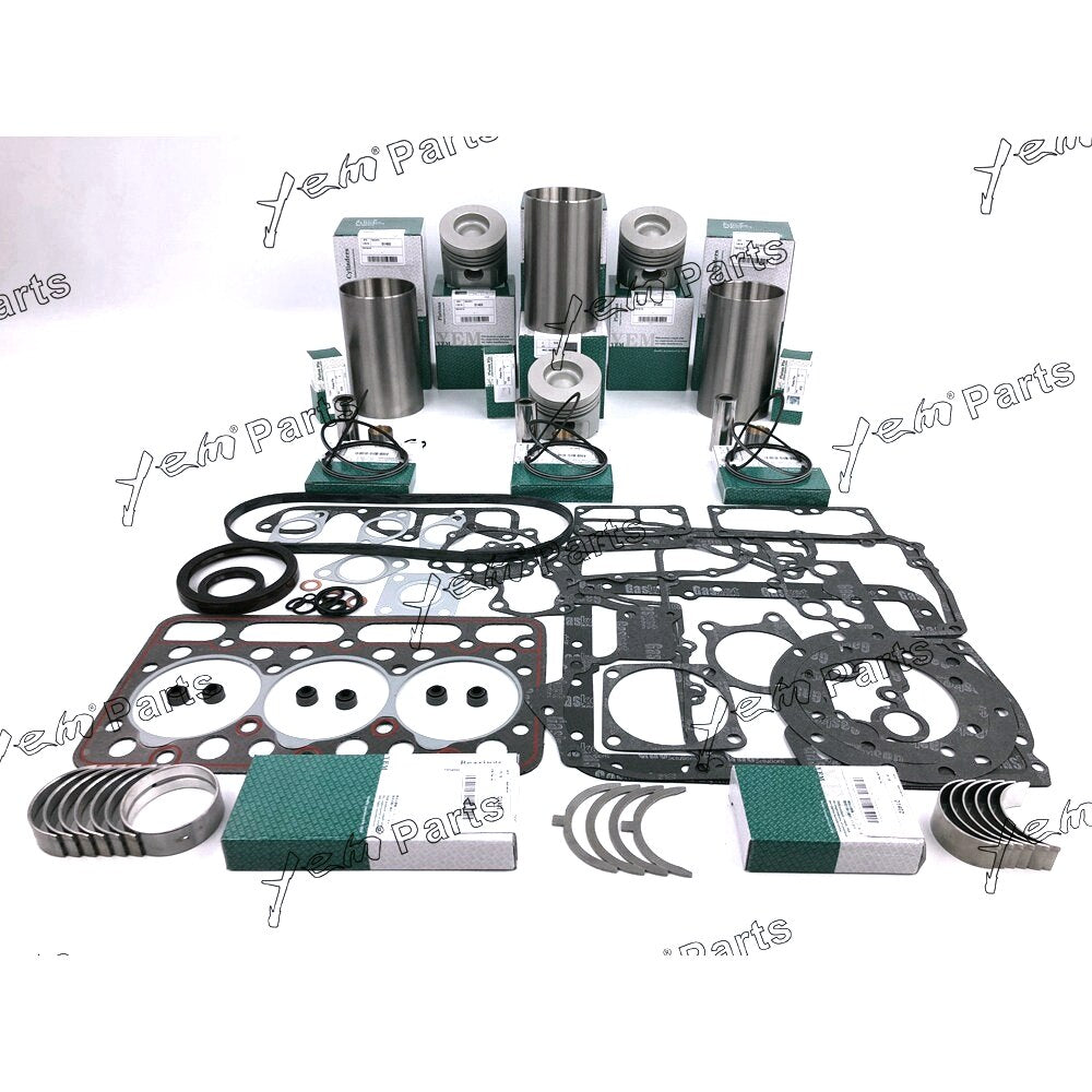 YEM Engine Parts Overhaul rebuild kit For Kubota D1402 D1402BA Engine KH91 Clar 643 For Bobcat 225 For Kubota