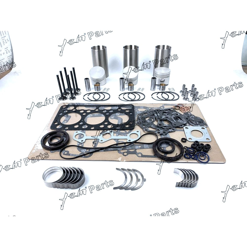 YEM Engine Parts Vortex Piston Overhaul Rebuild Kit For Kubota D1703 cL3300DT L3410DT L3300 For Kubota