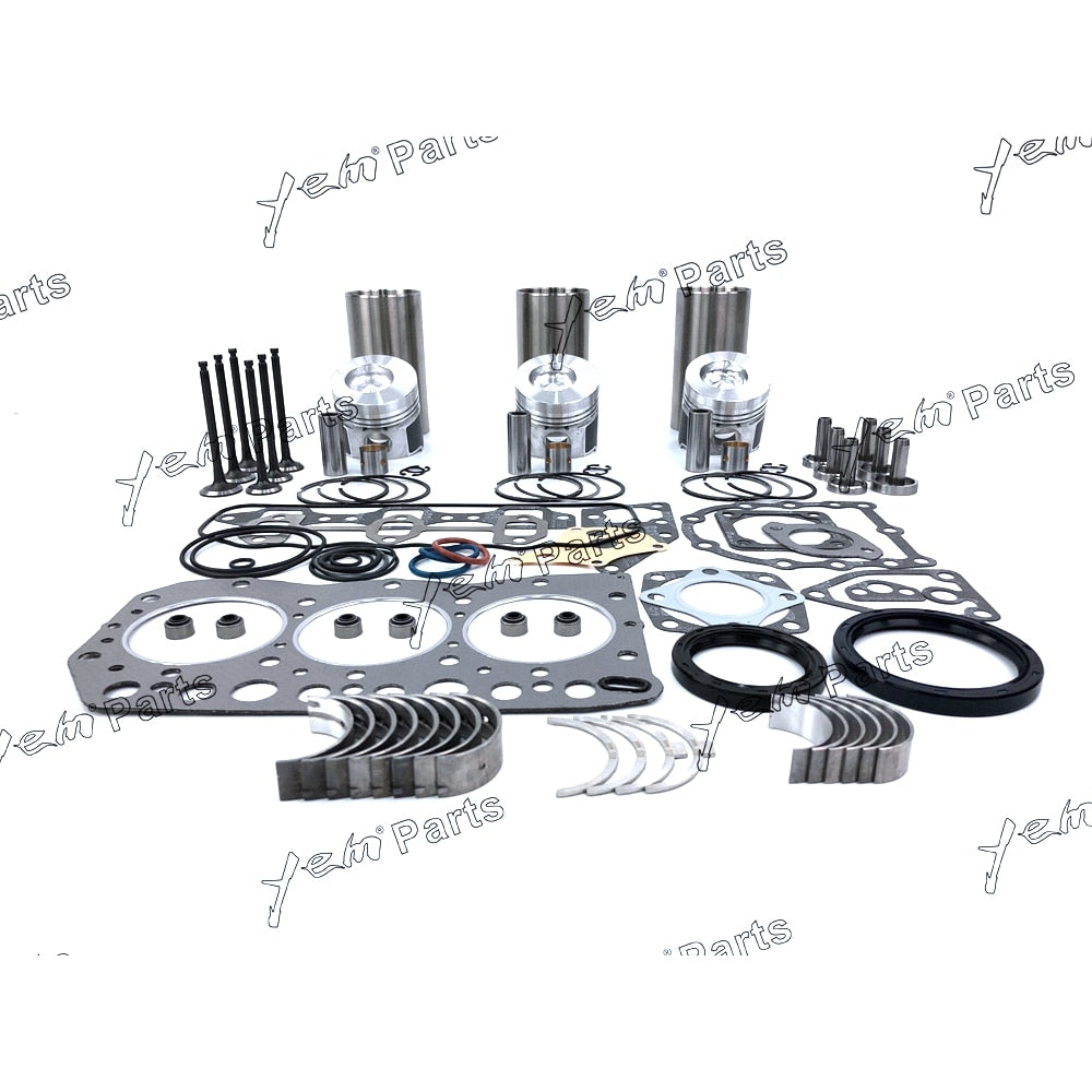 YEM Engine Parts 3TN75-RJ 3TN75L 3TN75 Overhaul Rebuild kit For Yanmar John Deere 855 856 W Valve For Yanmar