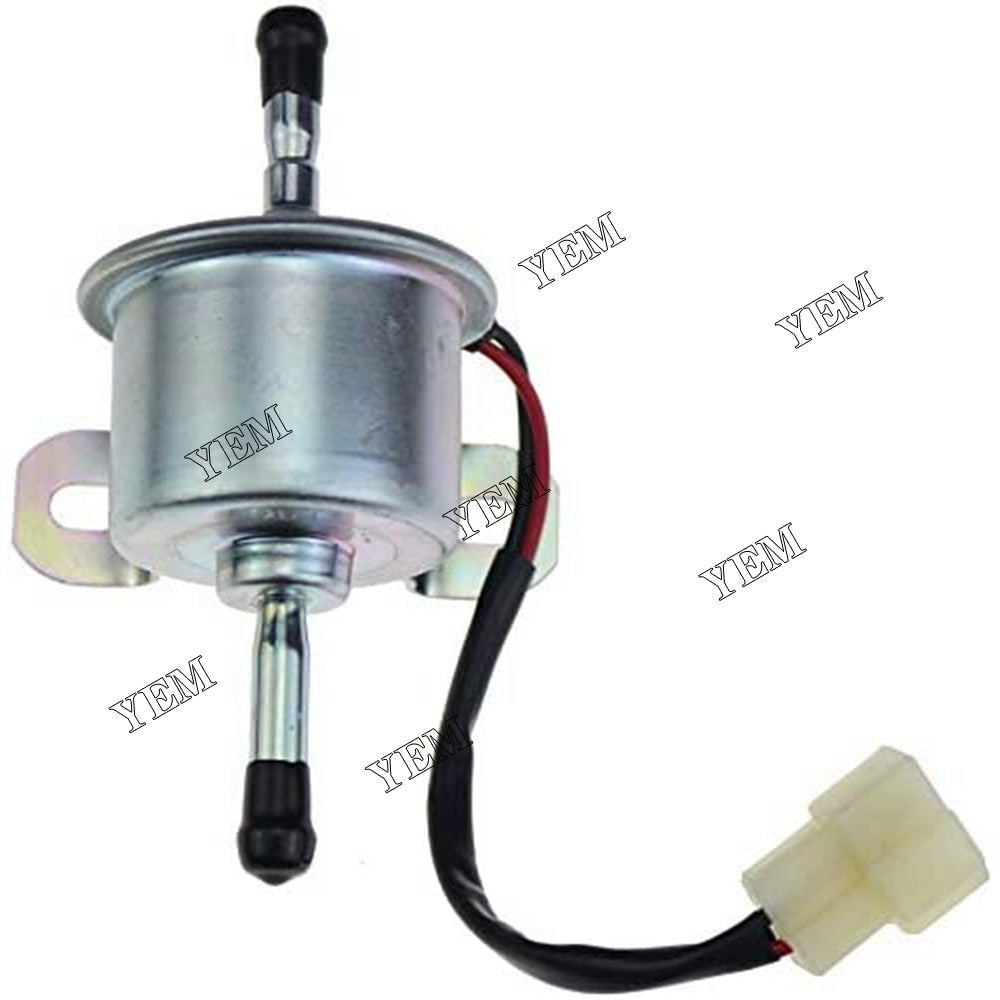 YEM Engine Parts 12V Fuel Pump with White Plug AM876266 AM876207 For John Deere 332 430 655 756 For John Deere