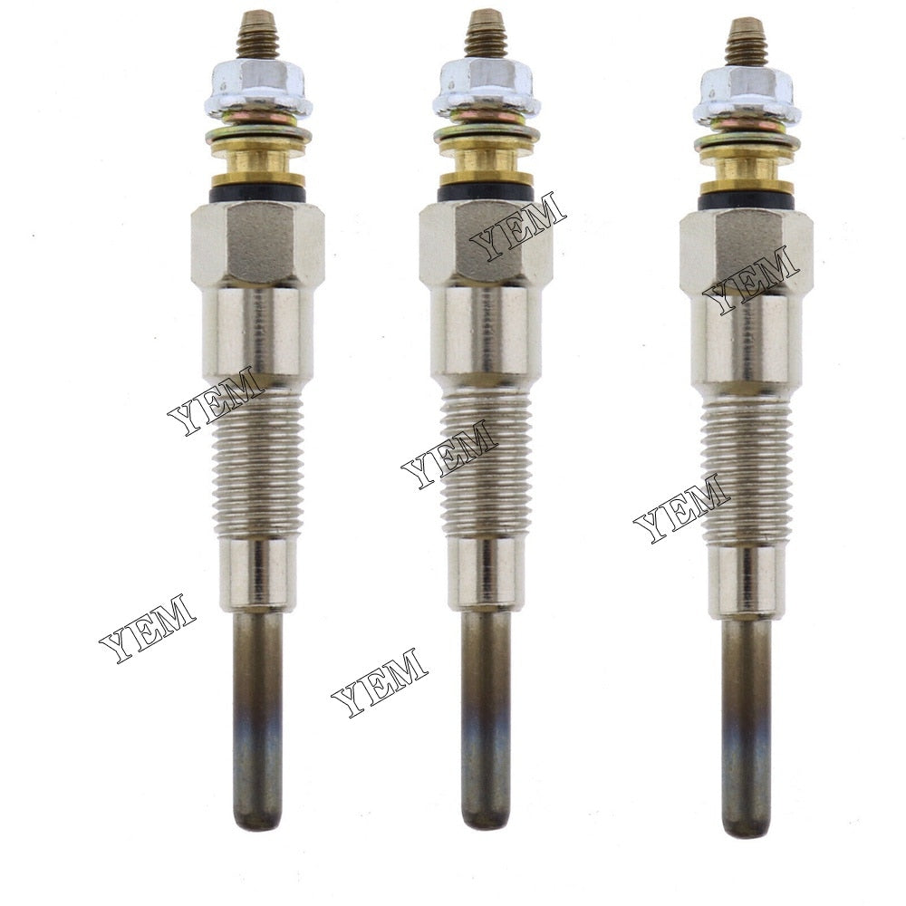 YEM Engine Parts 3X Glow Plug 6670470 for Bobcat 463 553 MT50 MT52 MT55 S100 8 E10 E14 2200 BL275 For Bobcat