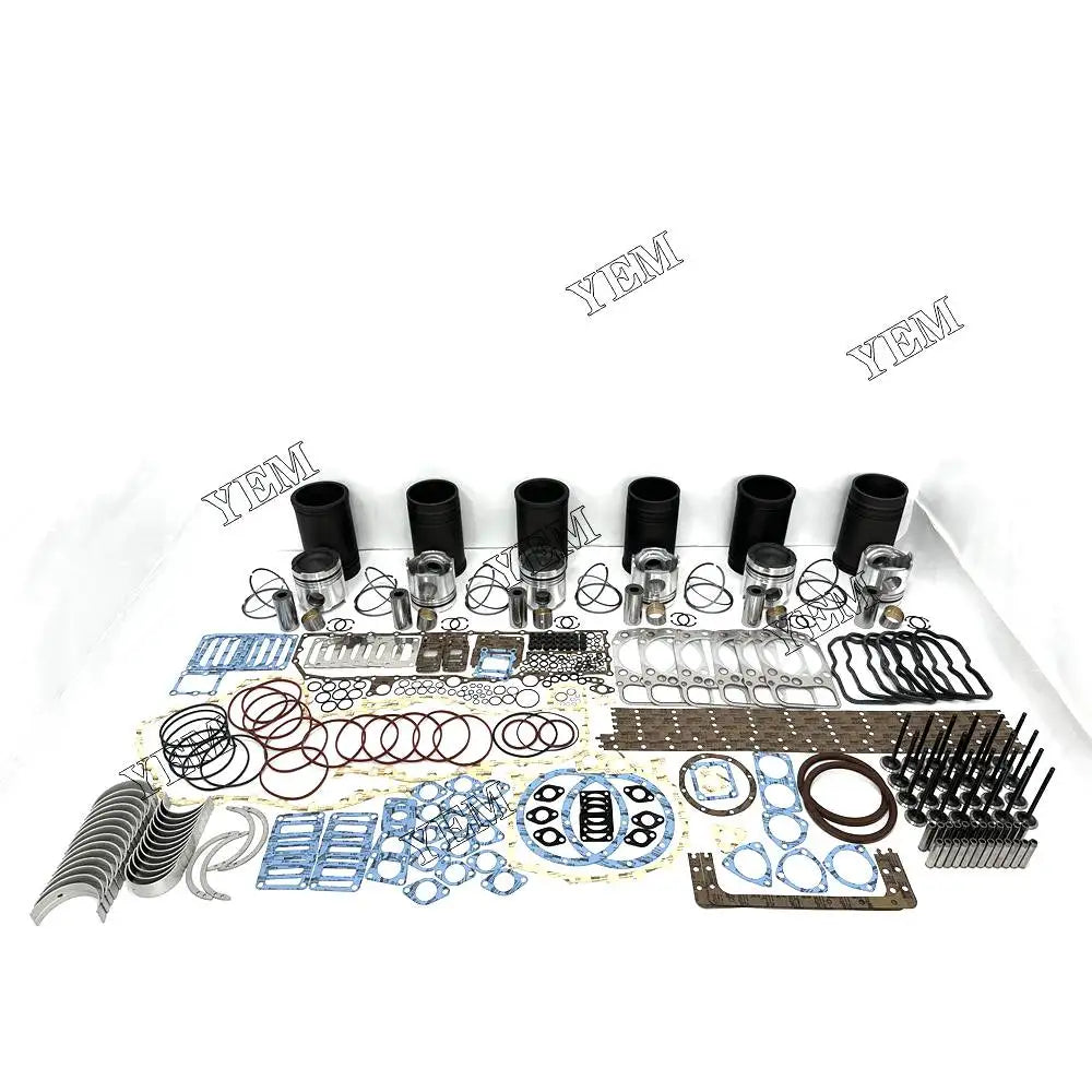 1 year warranty For Mitsubishi Engine Rebuild Kit With Cylinder Gaskets Piston Rings Liner Bearing Valves S6A2 engine Parts YEMPARTS