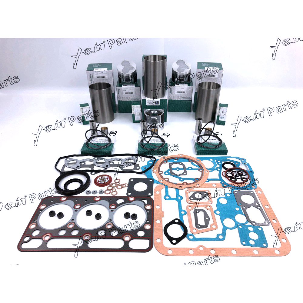 YEM Engine Parts D1503 Cylinder Head + Overhaul Rebuild Kit For Kubota Engine Excavator Repair Parts For Kubota