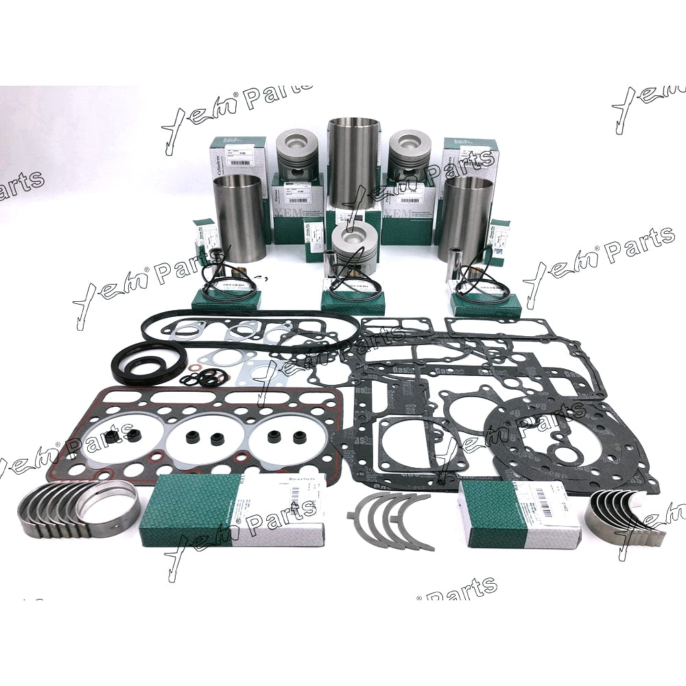 YEM Engine Parts For Kubota D1402 IDI Engine Rebuild Kit For Bobcat Loader For Kubota KH91 Excavator For Kubota