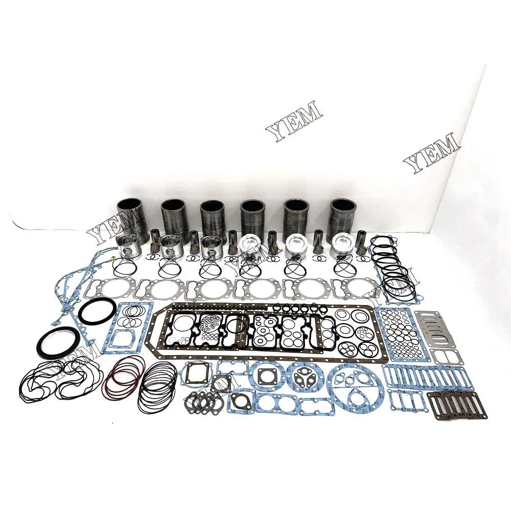 6X High performanceOverhaul Kit With Gasket Set For Mitsubishi S6B3 Engine YEMPARTS