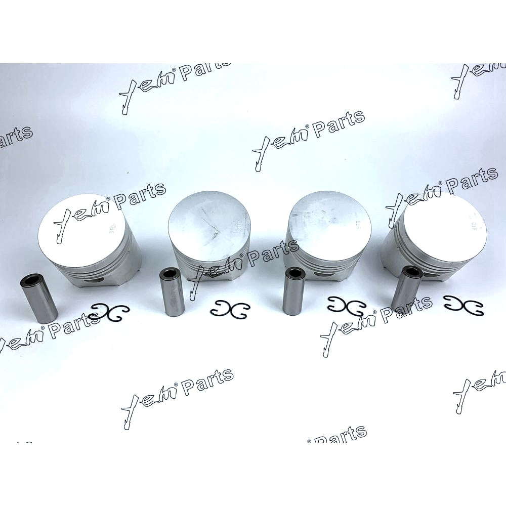 YEM Engine Parts Pistons Set STD 85mm For Kubota V1902 x4 PCS Engine Parts For Kubota