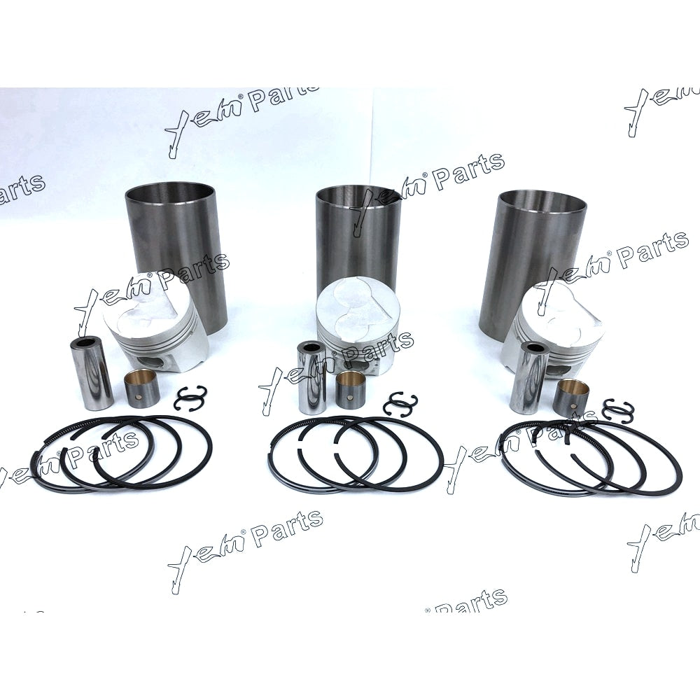 YEM Engine Parts Liner Piston Kit Set STD For Kubota D1403 (Liner x3 + Piston x3 + Ring x3) Engine Parts For Kubota