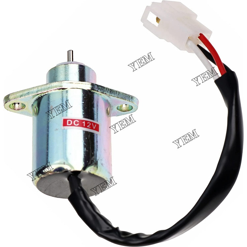 YEM Engine Parts Fuel Solenoid 17454-60010 16616-60010 17594-60014 For Kubota B2100D B2400D 12V For Kubota