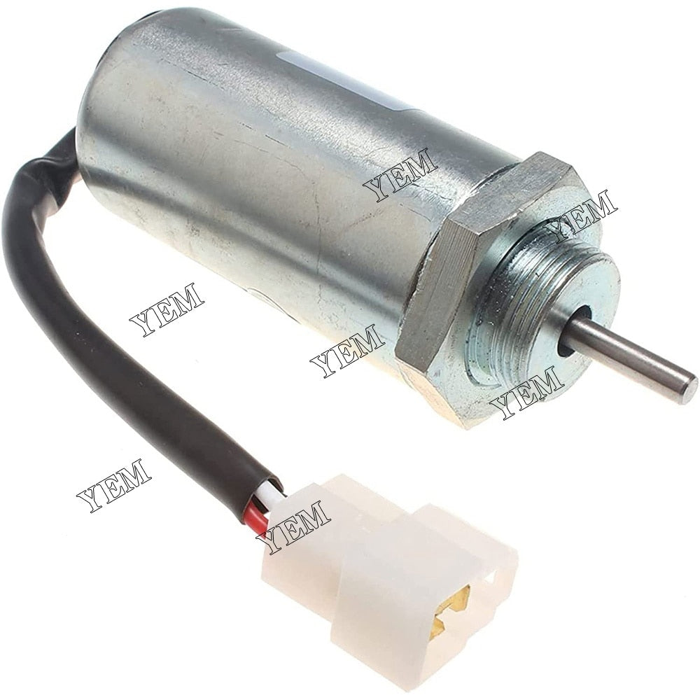 YEM Engine Parts 12V Fuel Stop Solenoid MV1-81 For Hitachi Excavator EX40U EX55 EX58 ZX40U ZX50U For Hitachi