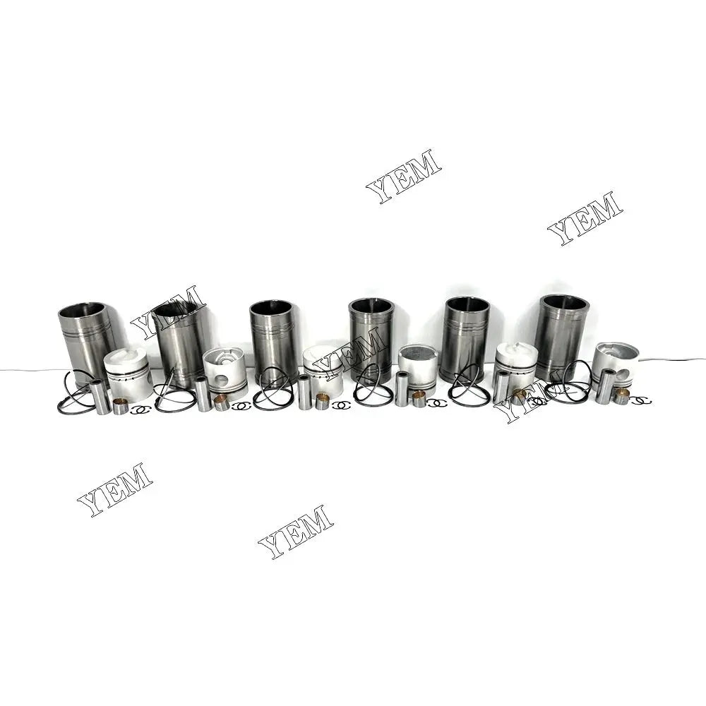 competitive price Cylinder Liner Kit Piston Kit For Mitsubishi 6DS70 excavator engine part YEMPARTS