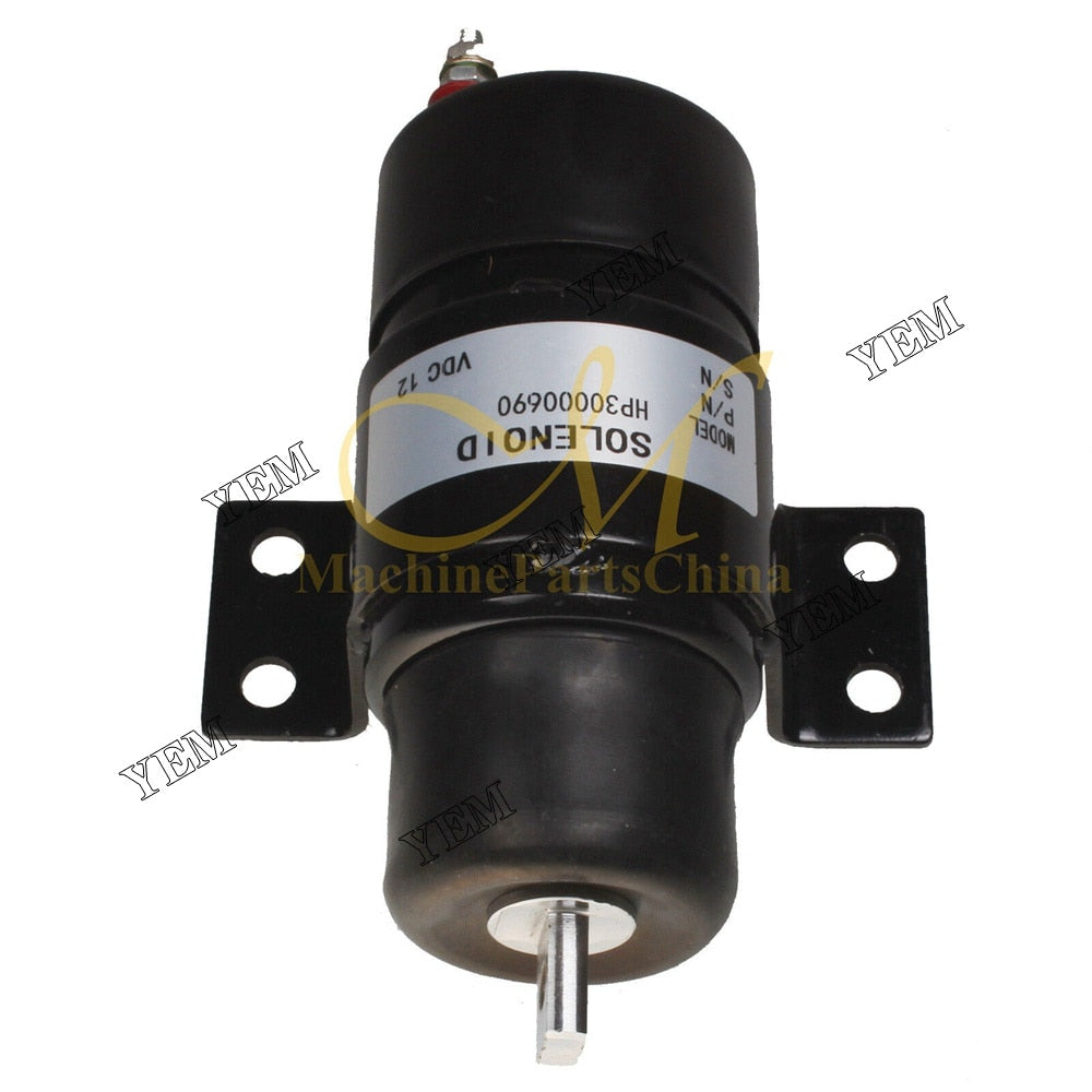 YEM Engine Parts 12V Stop Solenoid For Kubota Genset GL-3500 GL-4500(S) GL-5500(S) GL-6500S For Kubota