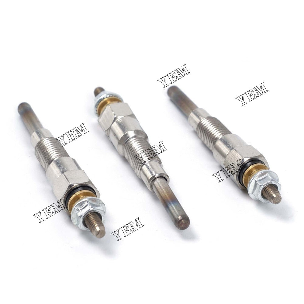 YEM Engine Parts 3 pieces Glow Plug For Kubota D902 Engine UTV900 BX2360 BX2370 BX25 tractors For Kubota