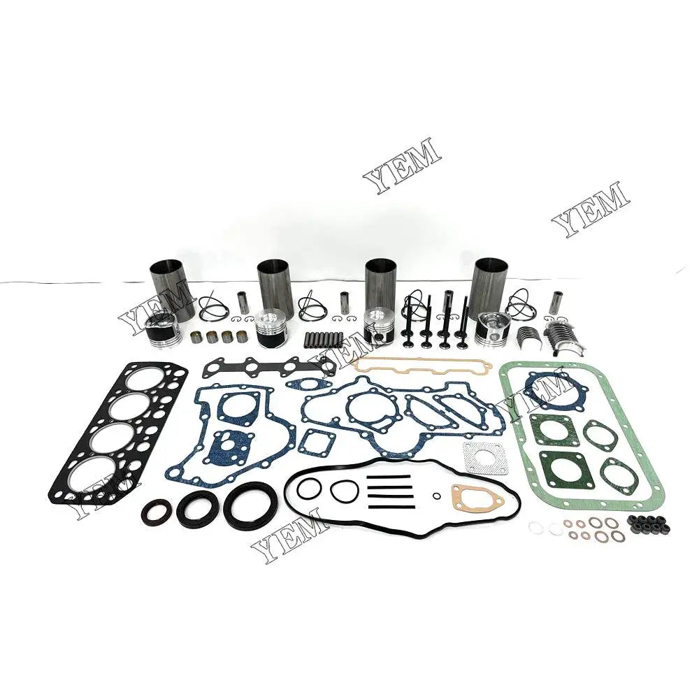 4X High performanceEngine Overhaul Rebuild Kit With Gasket Bearing Valve Set For Mitsubishi K4E-DI Engine YEMPARTS