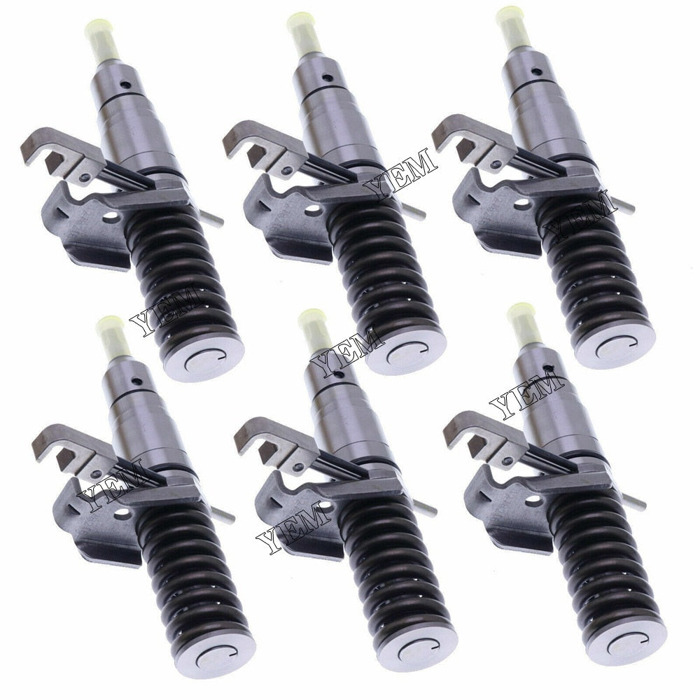 YEM Engine Parts 6PCS Fuel Injector 127-8216 1278216 for CAT E322B HEUI 3114 3116 Engine For Caterpillar