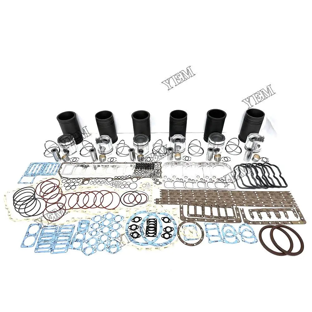 1 year warranty For Mitsubishi Rebuild Kit With Piston Ring Cylinder Gaskets S6A2 engine Parts YEMPARTS