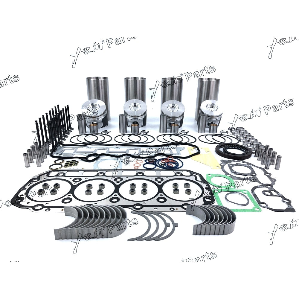 YEM Engine Parts For Komatsu WA90-3 WA90-5 WB70A-1 PC75R-2 PW75R-2 4TNV98 Overhaul Rebuild Kit For Komatsu