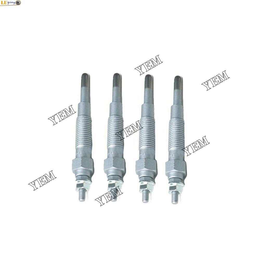 YEM Engine Parts 4PCS Plug Glow set For Toyota 1DZ Diesel Engine 5FD 6FD 7FD 8FD Forklift Truck For Toyota