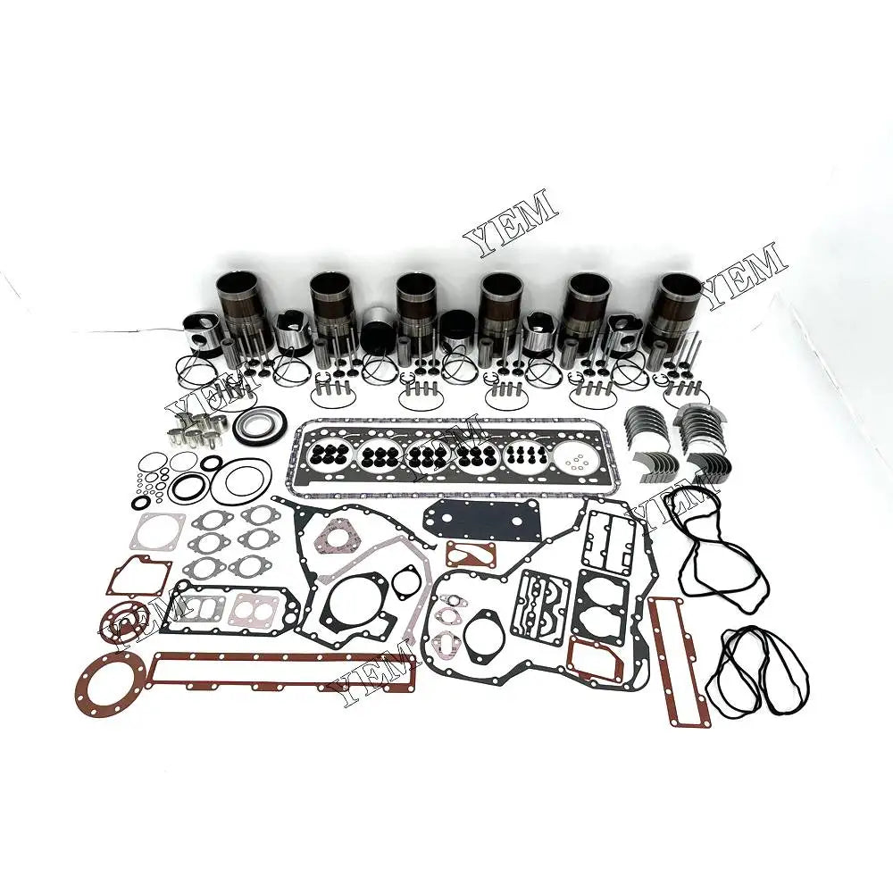 Free Shipping 6L Repair Kit With Piston Rings Liner Bearing Valves Cylinder Gasket For Cummins engine Parts YEMPARTS