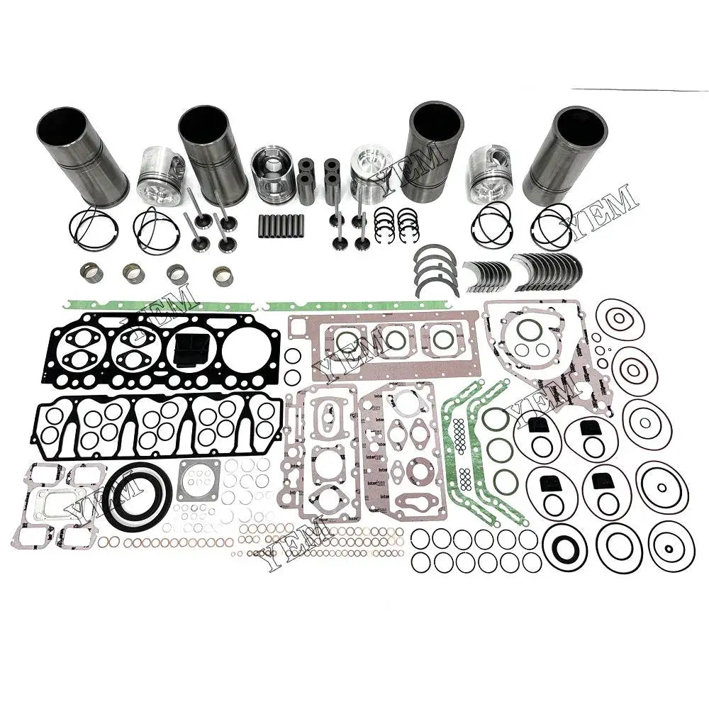 4X High performanceEngine Overhaul Rebuild Kit With Gasket Bearing Valve Set For Volvo D5A-T Engine YEMPARTS