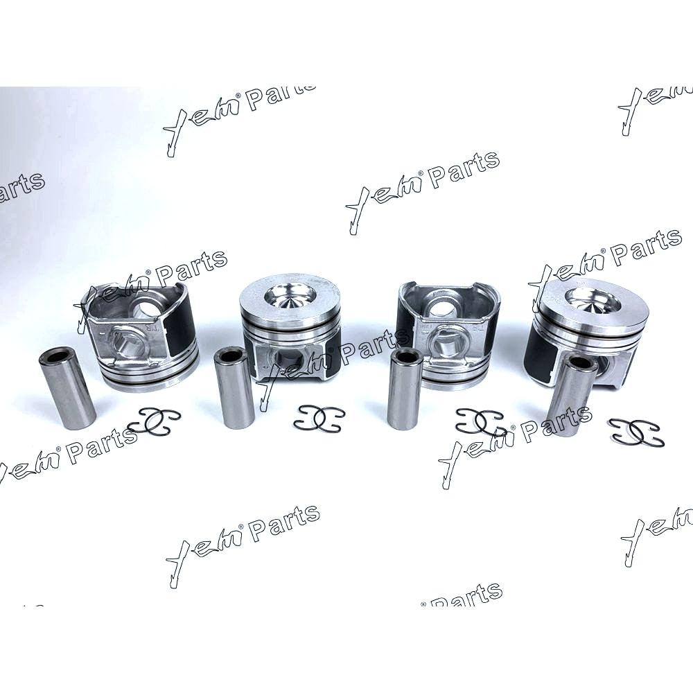 YEM Engine Parts Pistons Set Oversize 87mm (+0.50mm) For Kubota V2403-DI 1G924-2111 Engine Parts For Kubota