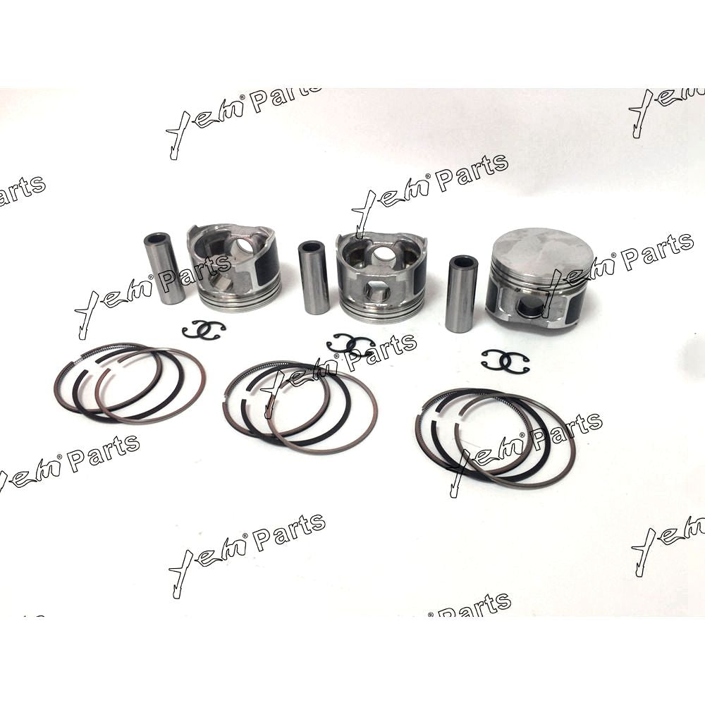 YEM Engine Parts 3TNE68 3TNE68C 3D68E 3TNE68L Piston Kit W/ Ring Set For Yanmar Vio20 B2U Engine For Yanmar