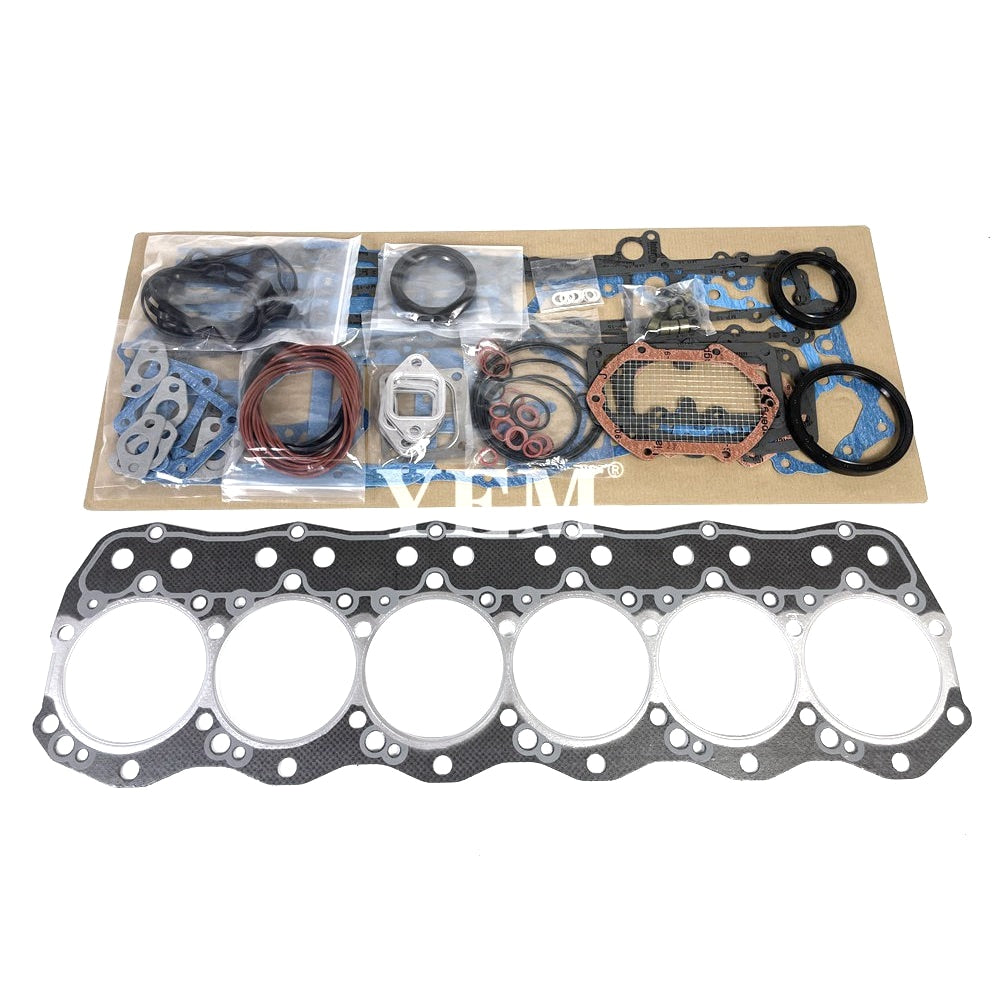 YEM Engine Parts For Mitsubishi 6D15 6D15T Engine Gasket Kit For Excavator Crane Truck For Mitsubishi