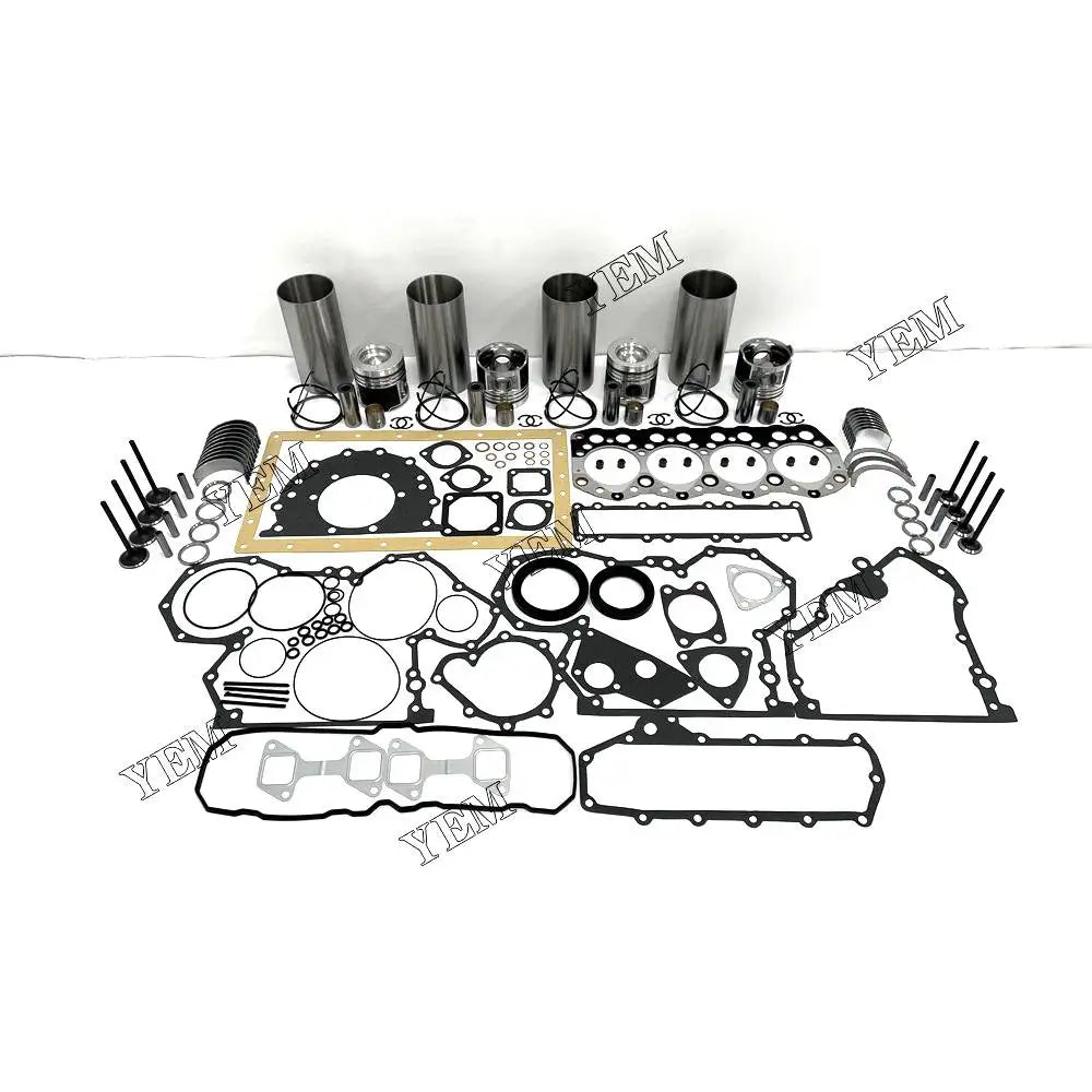 1 year warranty For Mitsubishi Engine Overhaul Kit With Piston Rings Liner Bearing Valves Cylinder Gaskets S4S engine Parts YEMPARTS