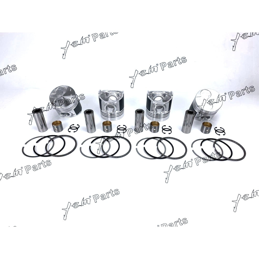 YEM Engine Parts 1 Sets STD Piston (Pin & clip) & Ring For SHIBAURA N844LT N844T N844LT-D Engine For Shibaura