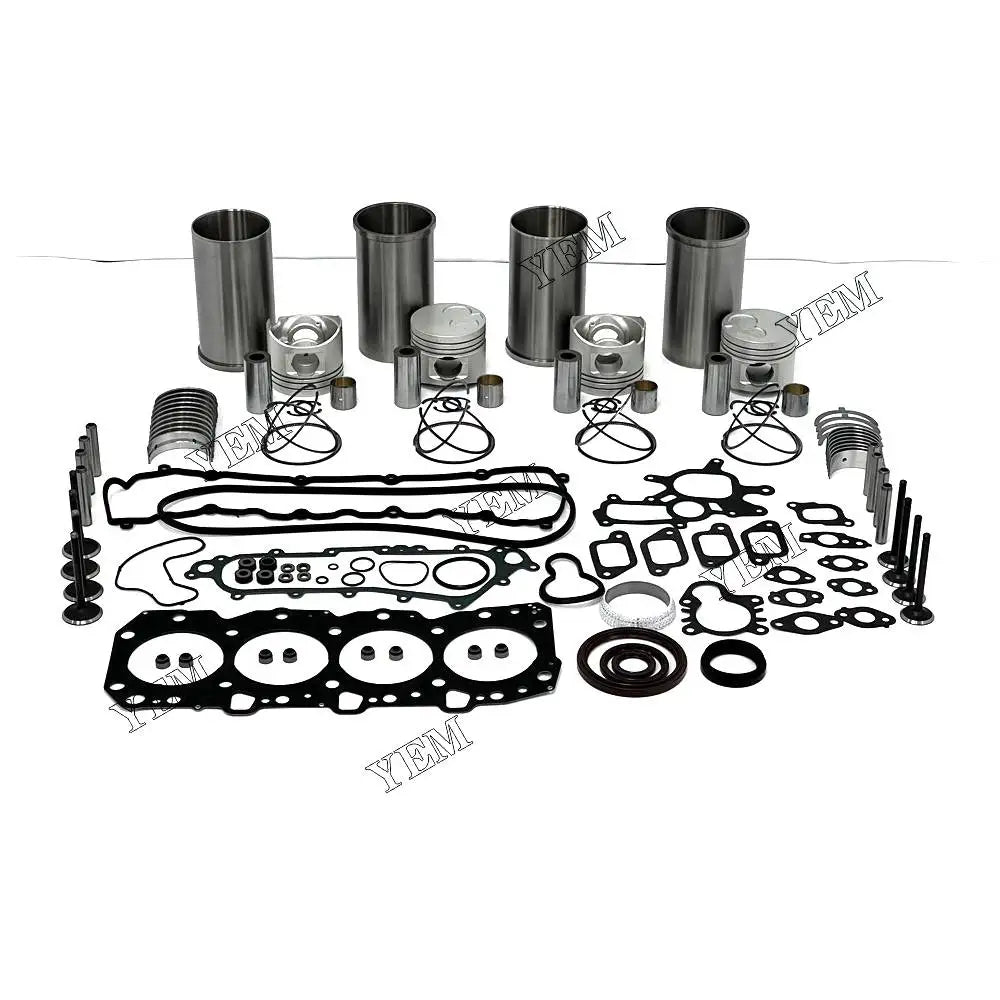 1 year warranty For Toyota Engine Overhaul Kit With Piston Rings Liner Bearing Valves Cylinder Gasket Set 1KZ engine Parts YEMPARTS