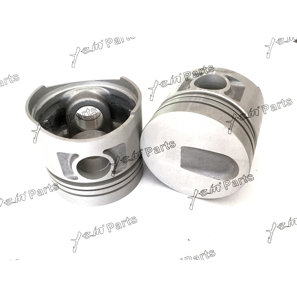 YEM Engine Parts 4 Sets STD Piston Set (Pin & Clip) W Rings For Mitsubishi S4E2 Engine 98mm For Mitsubishi